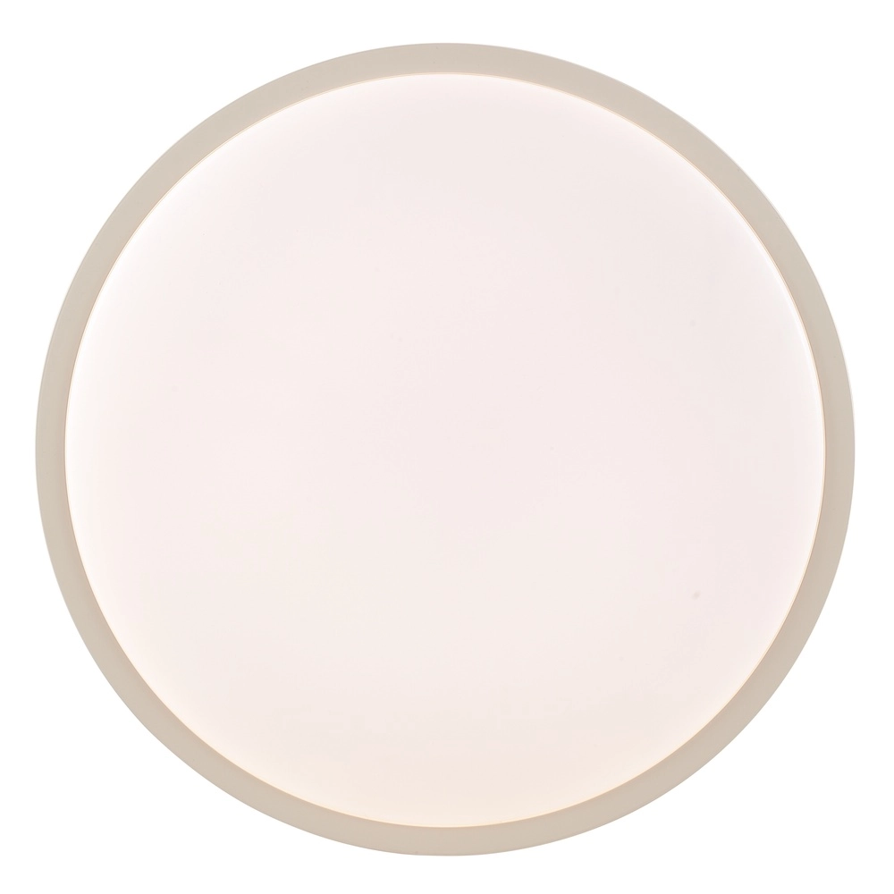 Éclairage de plafond Solistra brun sable avec Ø blanc 34,5 cm Brilliant 4004353477614