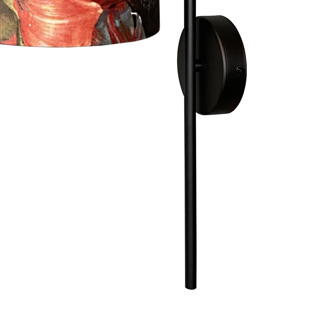 Applique noire Venus avec abat-jour fleur Masterlight 8718121251257