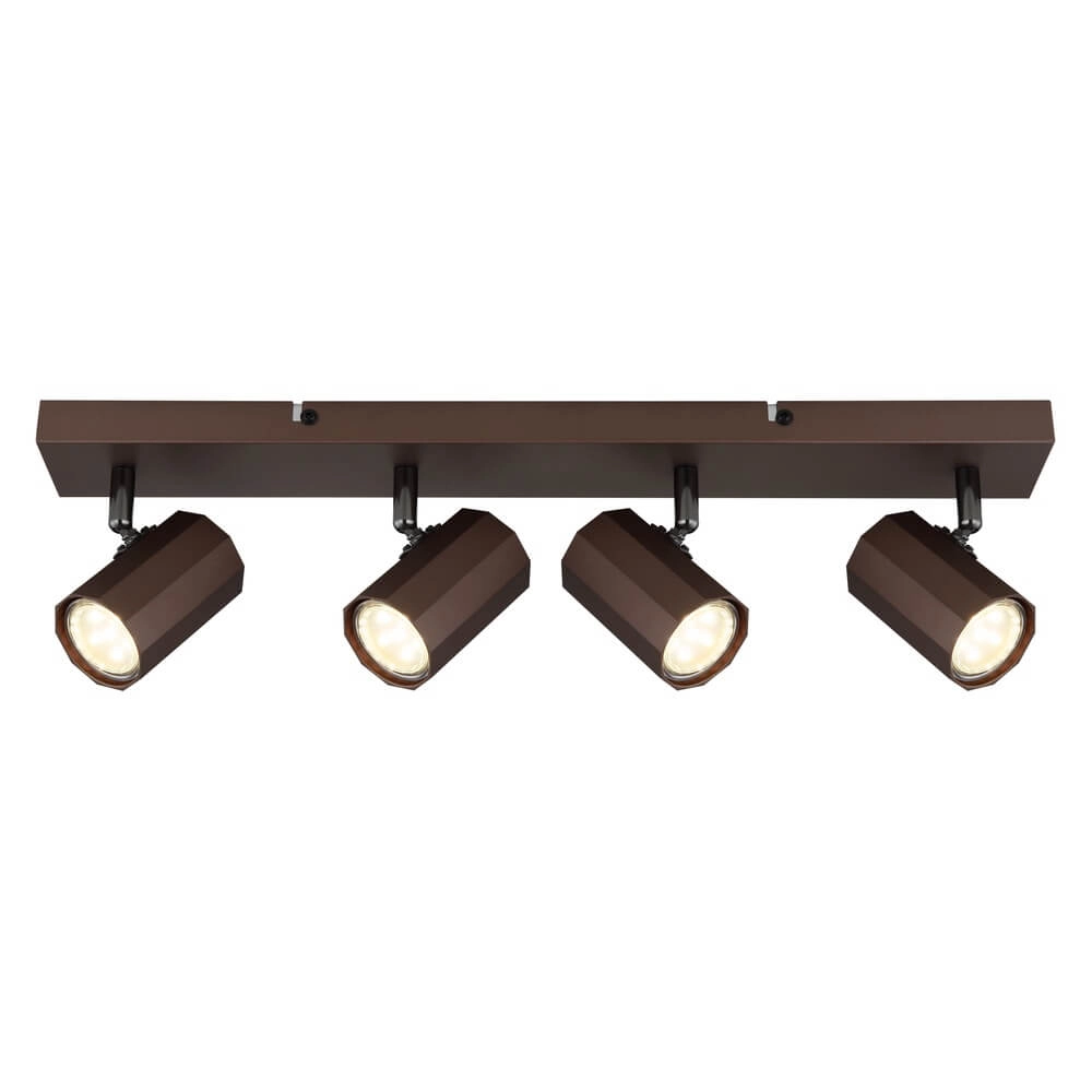 Plafonnier en bronze James 4 lumières Globo 9007371456888