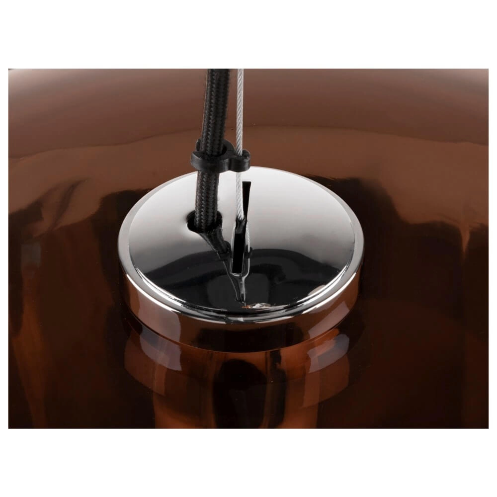 Lampe à suspension en verre Pantilo Ø 40cm - cuivre rouge SLV 4024163290036