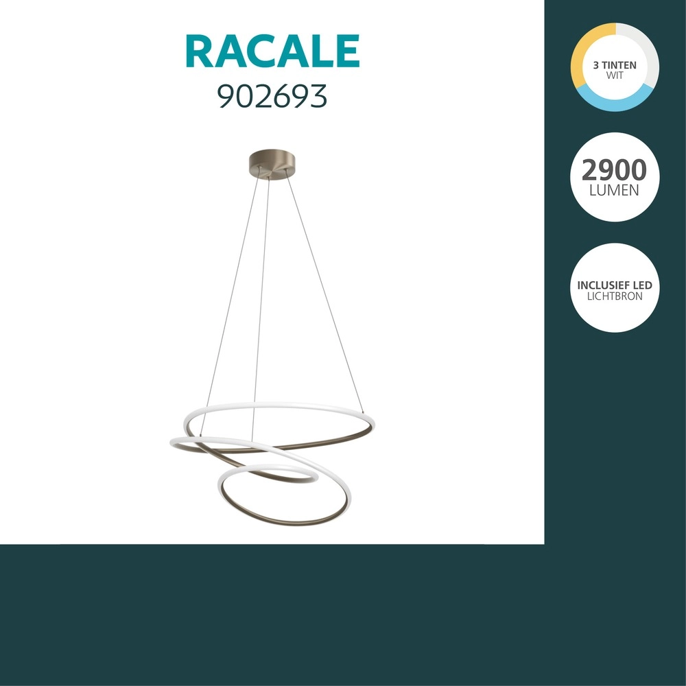 Lampe pendante moderne Racale Ø 58 cm de bronze Eglo 9008606391400