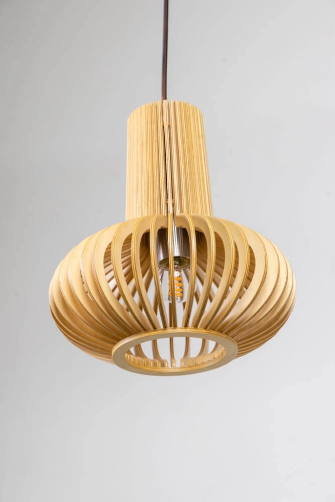 Lampe suspendue en bois Tess Ø 25 cm ETH 8720195305347
