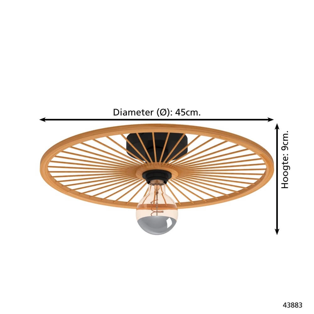 Plafonnier en bois Leominster Eglo 9002759438838