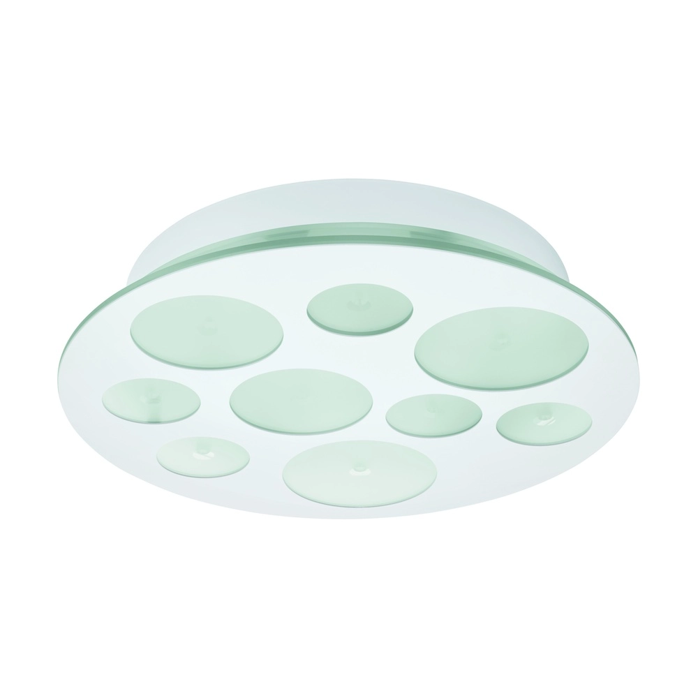Lampe de plafond moderne Pernato blanc Ø 38cm
