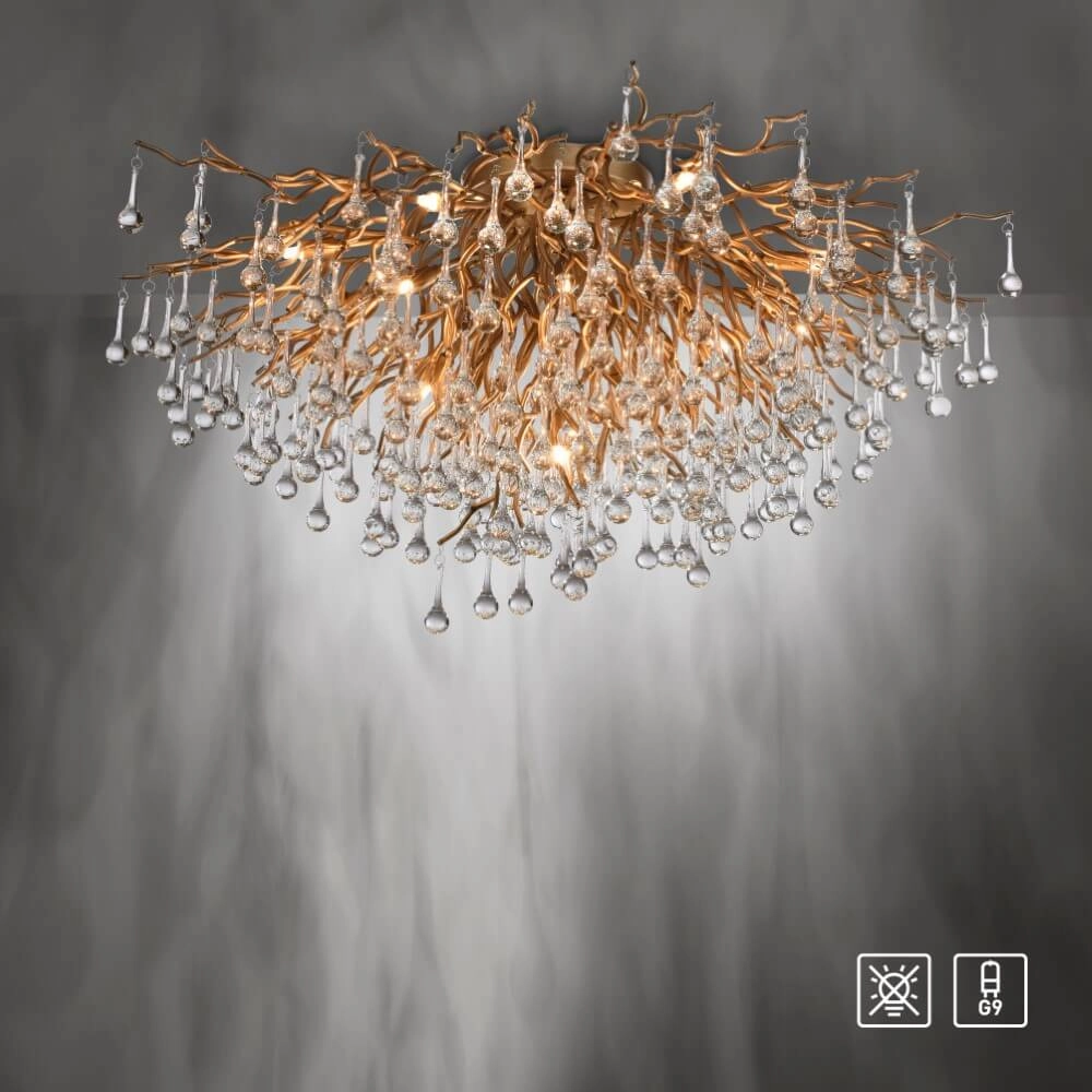 Lustre Icicle laiton 100cm Paul Neuhaus 4012248352106