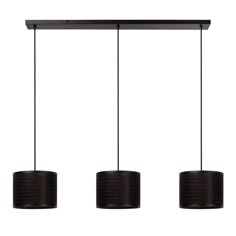 Lampe suspendue Tagalog Noir à 3 lumières