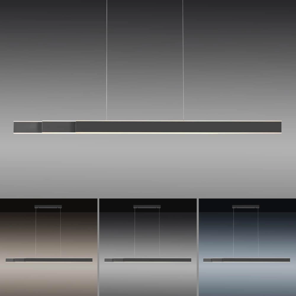 Lampe suspendue élégante Pure Lume anthracite Paul Neuhaus 4012248357842