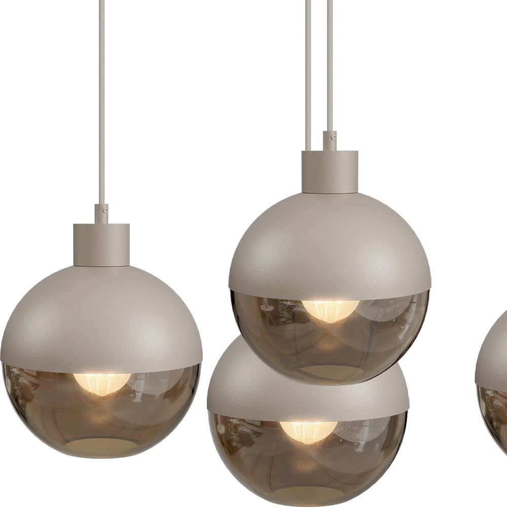 Lampe suspendue à 6 lampes Opera Terra beige Masterlight 8718121424200