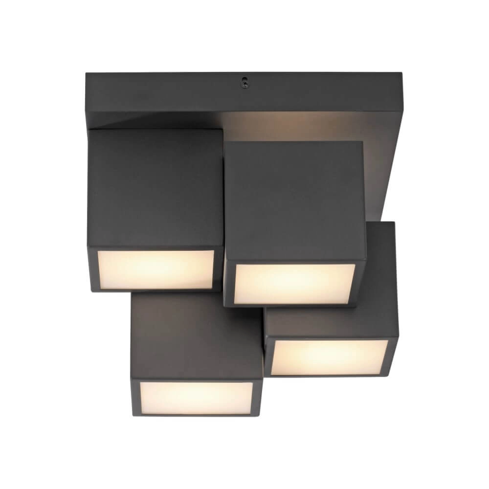 Plafonnier noir Tetris noir Just Light 4043689004538