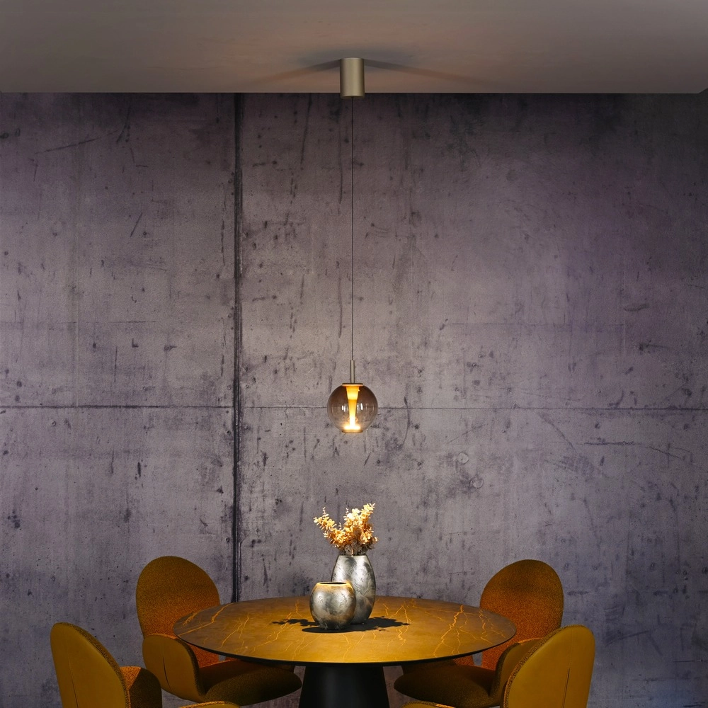 Suspension LED Pure Infinity avec verre ambré - Ø 18cm Paul Neuhaus 4012248399040