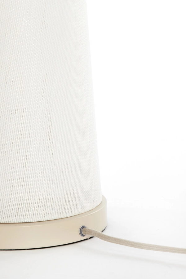 Lampe de table Japandi Fyon Ø 20cm crème avec blanc Light & Living 8717807730666
