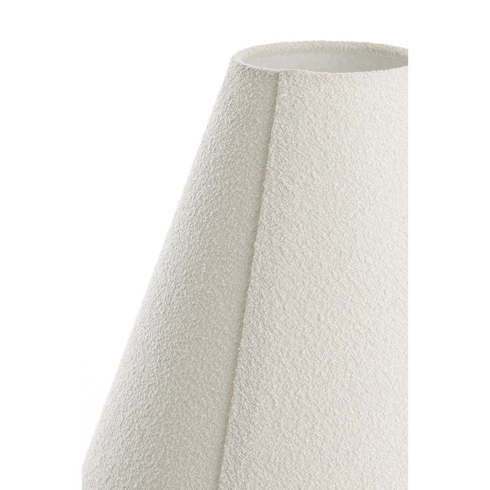 Lampe de table Devia Ø 30cm - bouclé - beige Light & Living 8717807759469