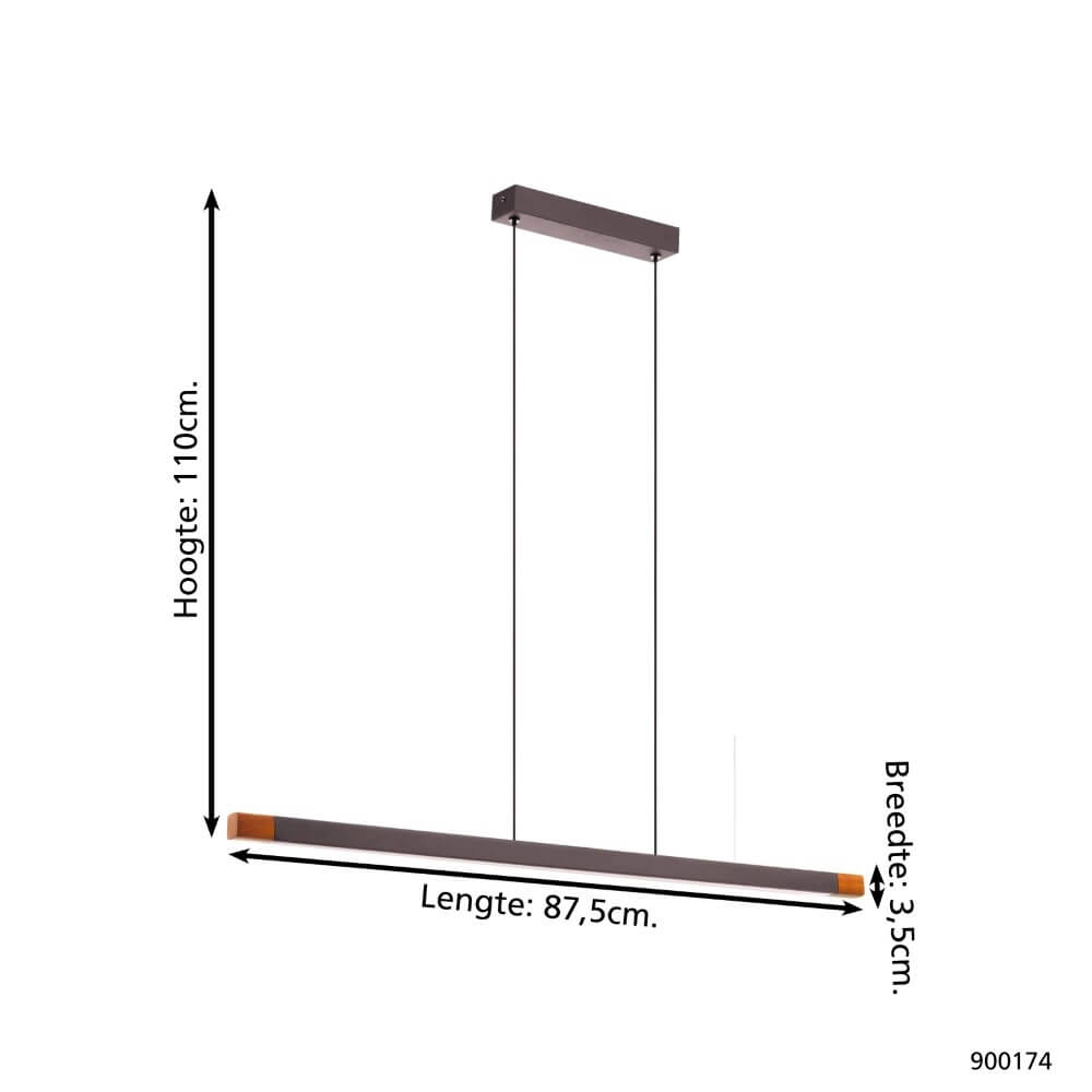Lampe suspendue design Lisciana 87,5 cm Eglo 9008606238071