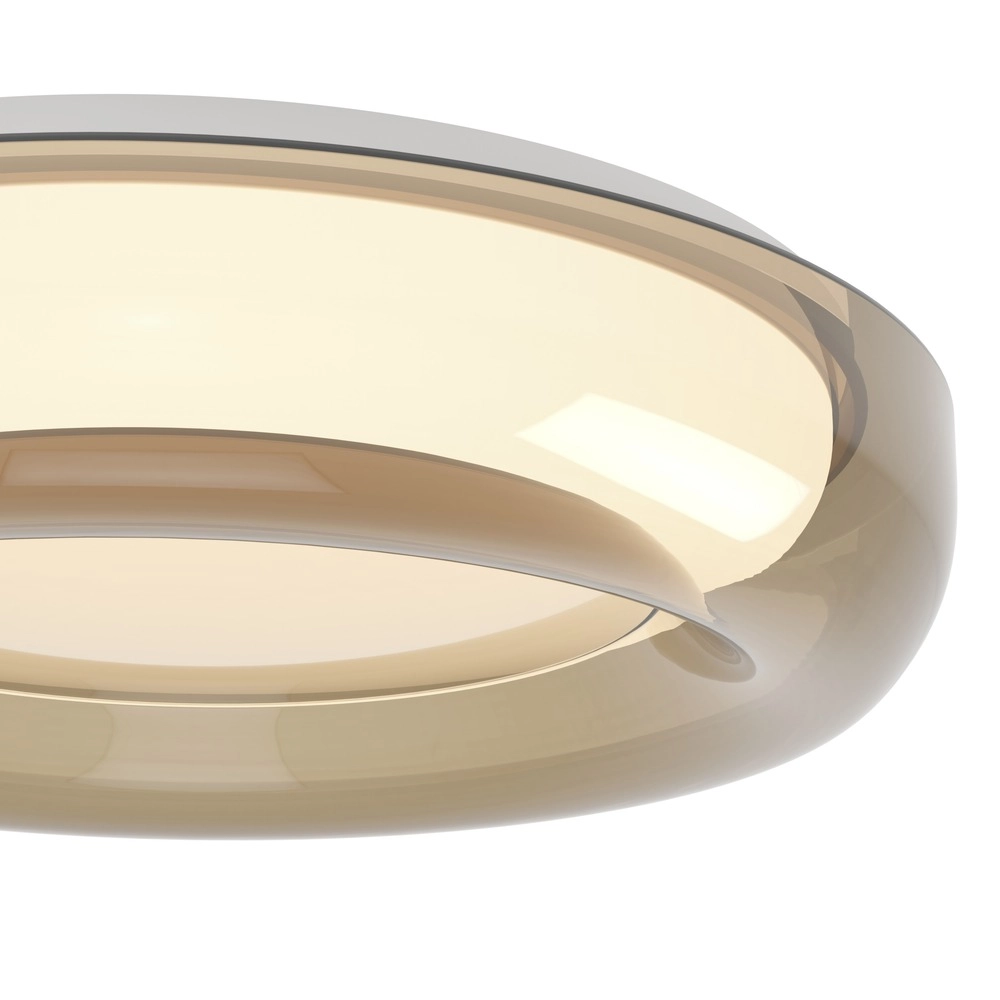 Lampe de plafond à design Conistarino Ø 40 cm blanc avec du brun Eglo 9008606399727