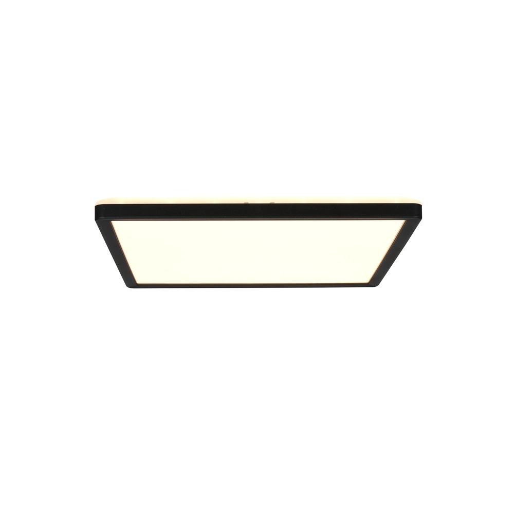 Lumière carrée au plafond Emra noir 29cm Trio 4017807704181