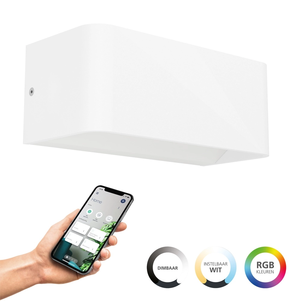 Lampe murale intelligente Sania-Z Blanc - LED - 20cm