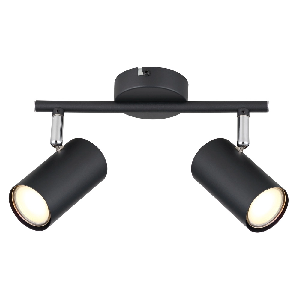 Lampe de plafond à deux lumières Allvi Noir Globo 9007371445769