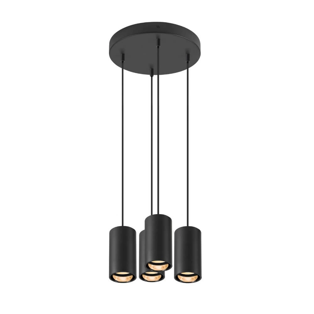 Lampe suspendue Asto Tube noir 4x GU10 SLV 4024163266031