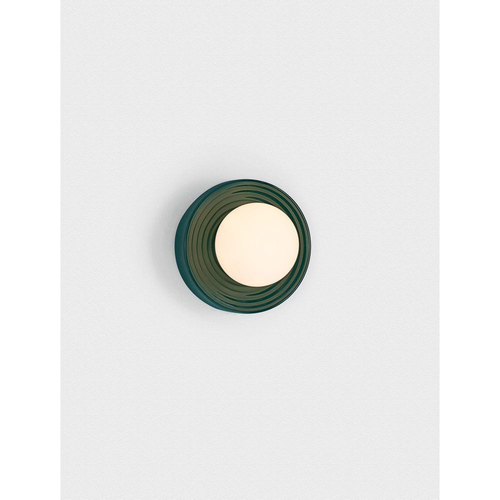 Applique murale Orbique vert Ø 16cm Lyora 5212017483928