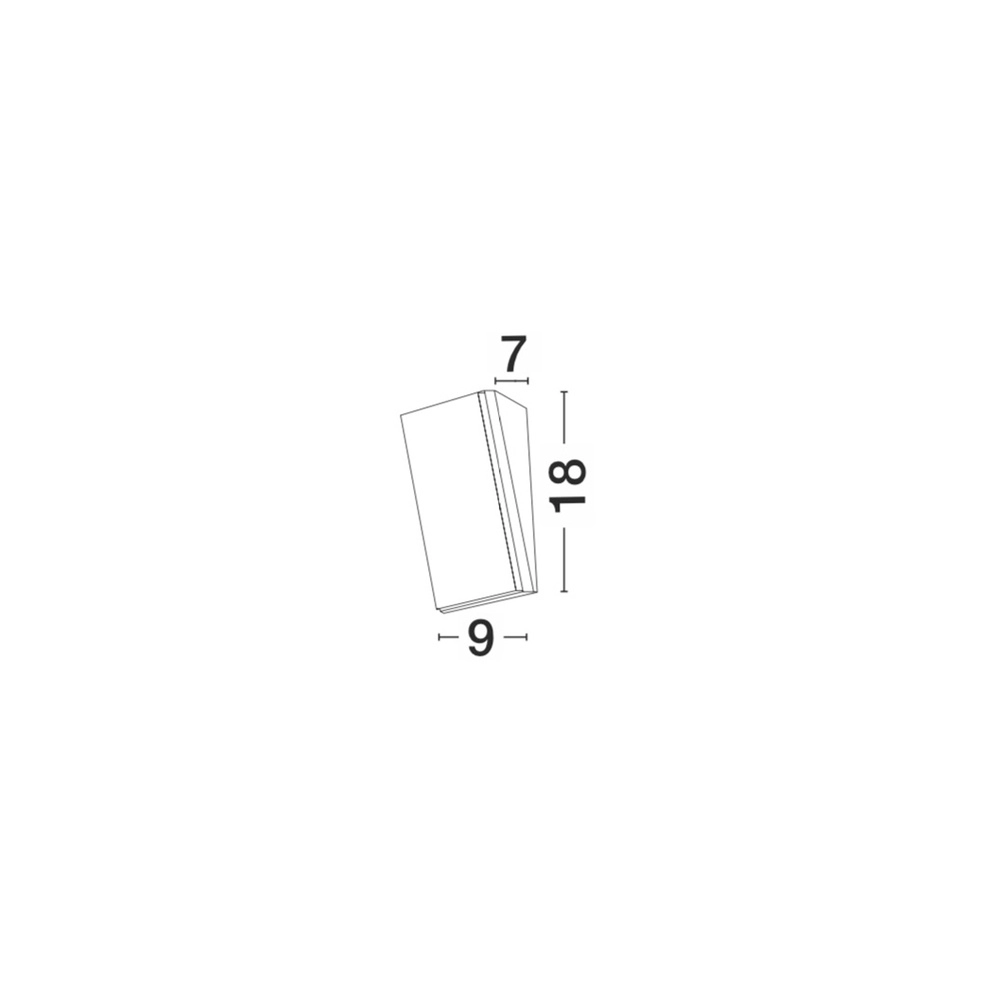 Applique murale design Keen blanc 9cm Lyora 5212017419163