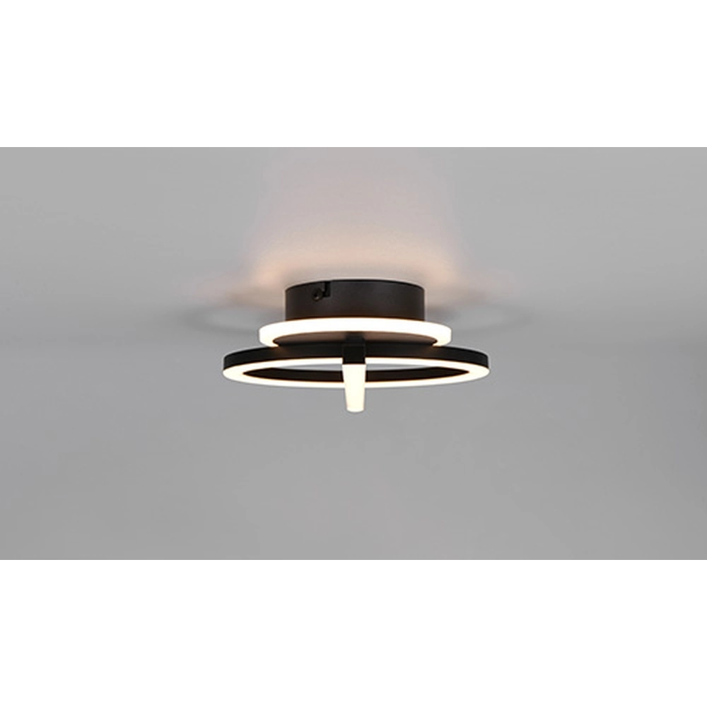 Lampe de plafond Welis Noir moderne Trio 4017807704433