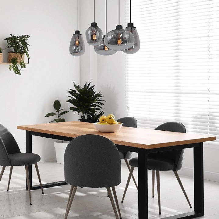 Lampe à suspension en verre fumé Reflexion Steinhauer 8712746135589