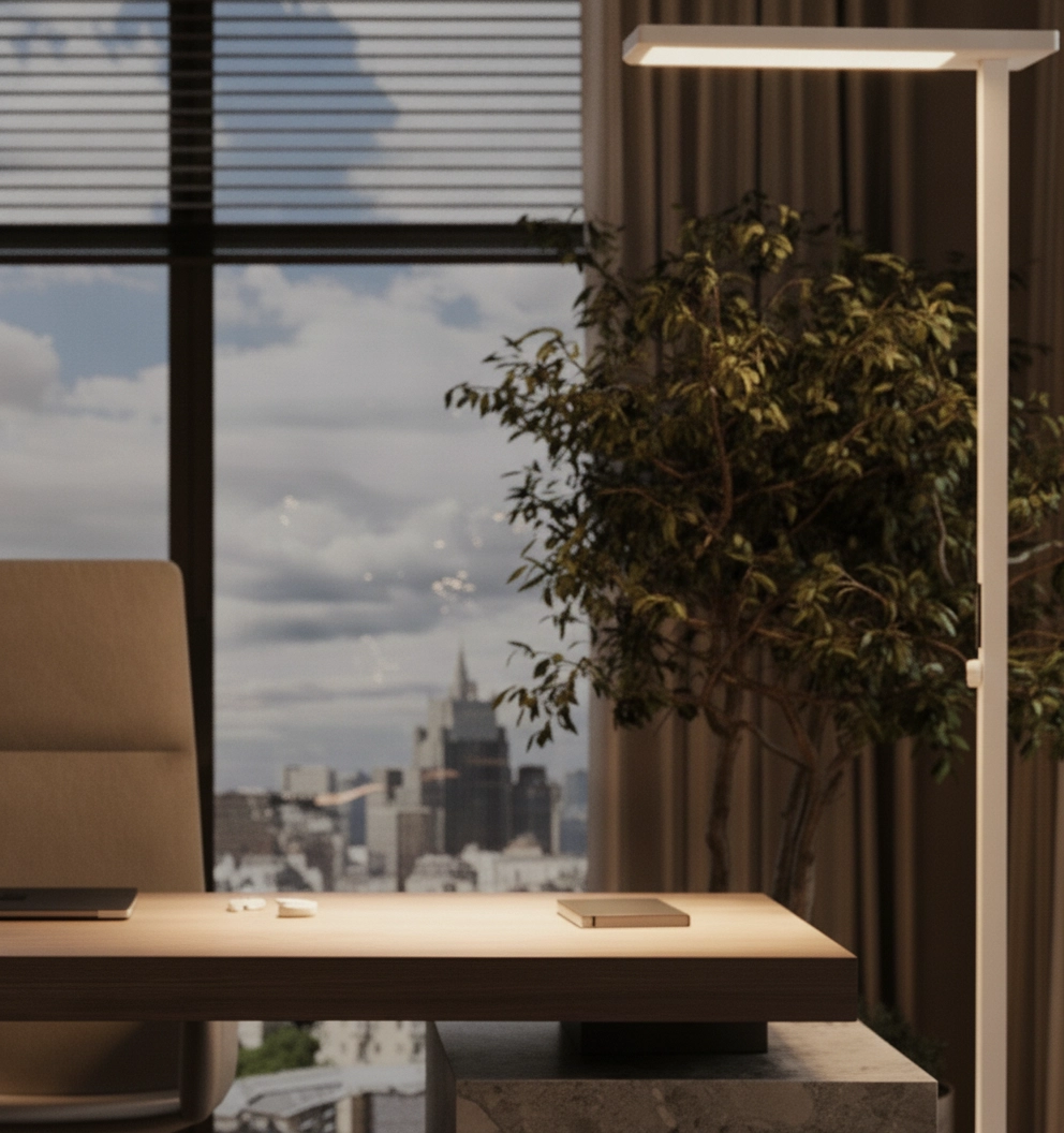 Lampadaire blanc Biolight anti-UV