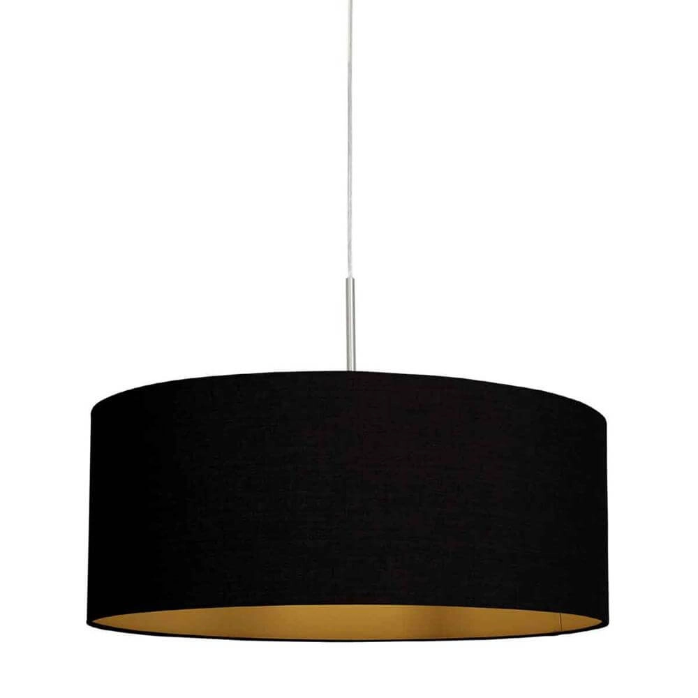 Suspension Sparkled Light métal avec abat-jour noir