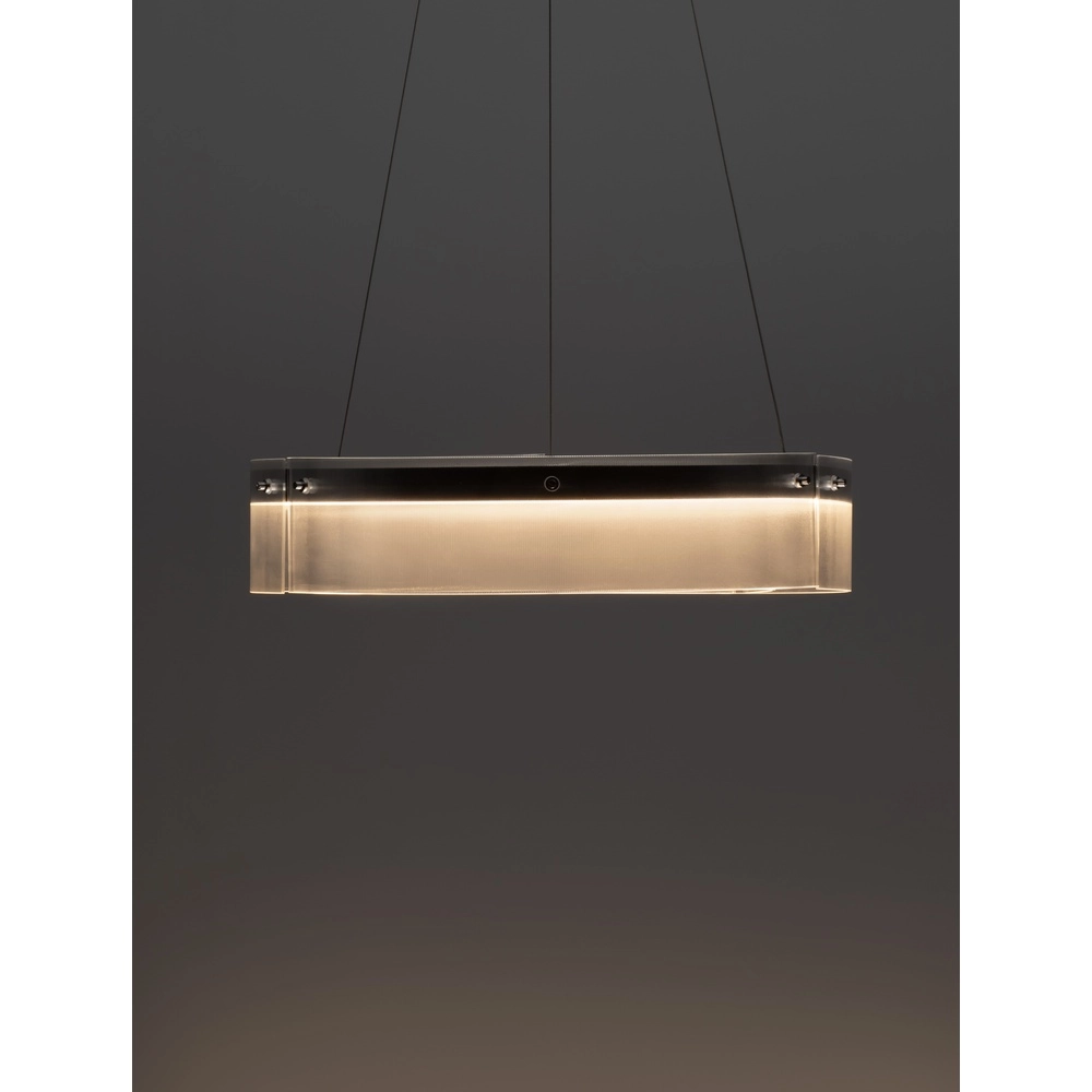 Suspension design Pauline noir avec verre Ø 55cm Lyora 5212017445377
