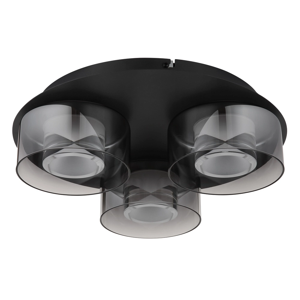 Lampe de plafond à design Belinda Noir à 3 lumières Globo 9007371525317