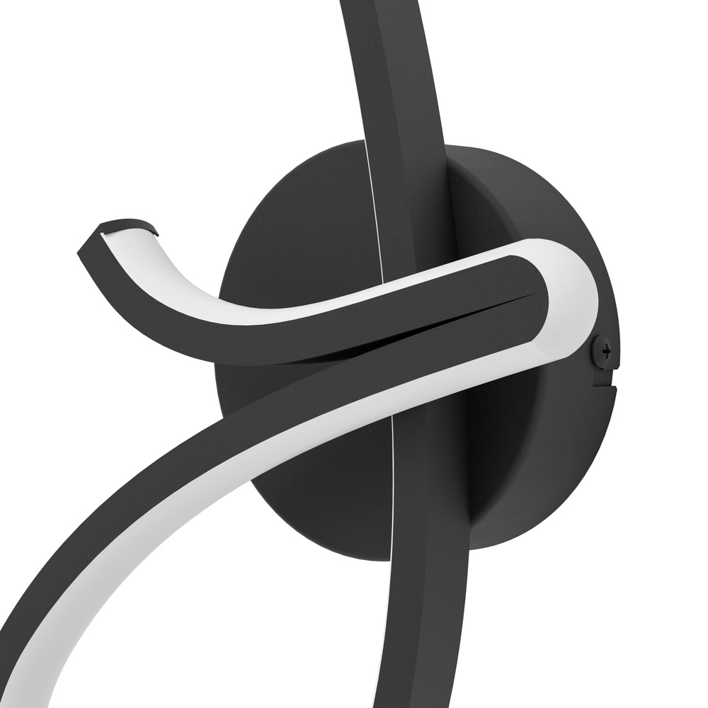 Lampe murale LED designer Cardoncito Noir Eglo 9008606368136