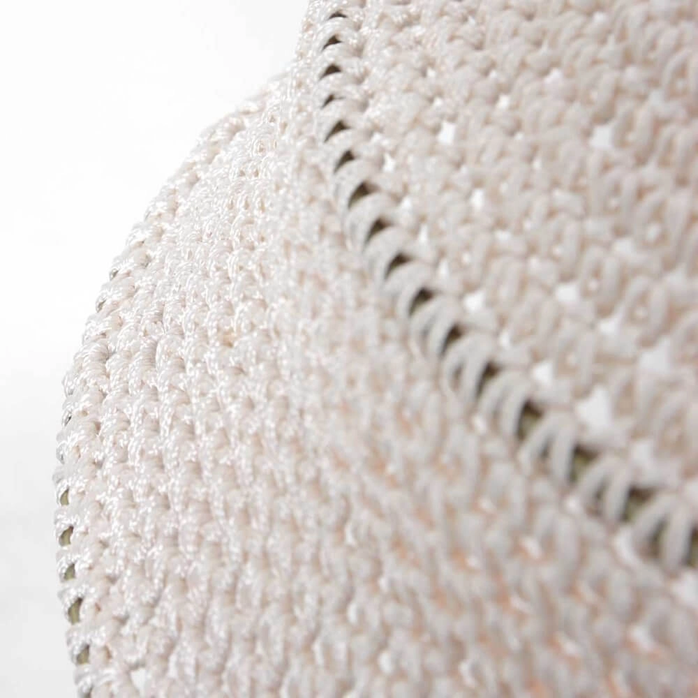 Lampe suspendue Ø 60cm Marrakesch de corde blanche Steinhauer 8712746161502