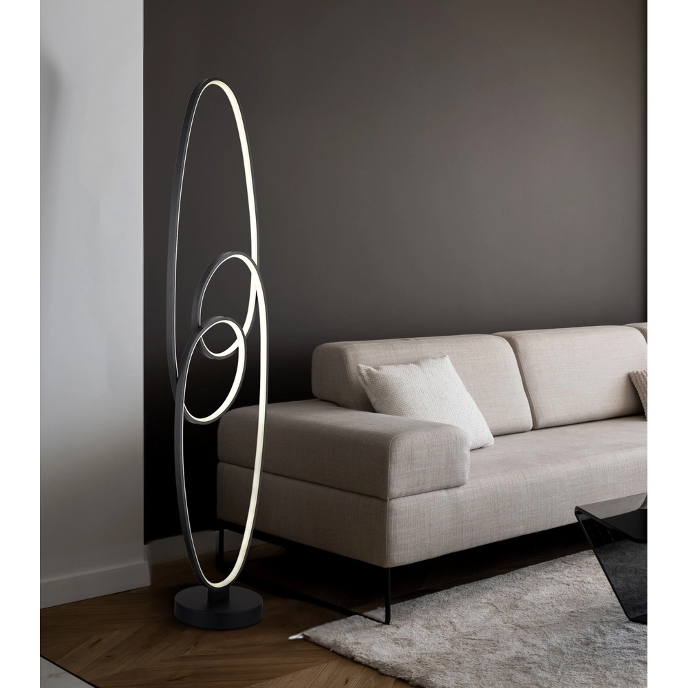 Lampadaire de conception Spira Noir Globo 9007371453252