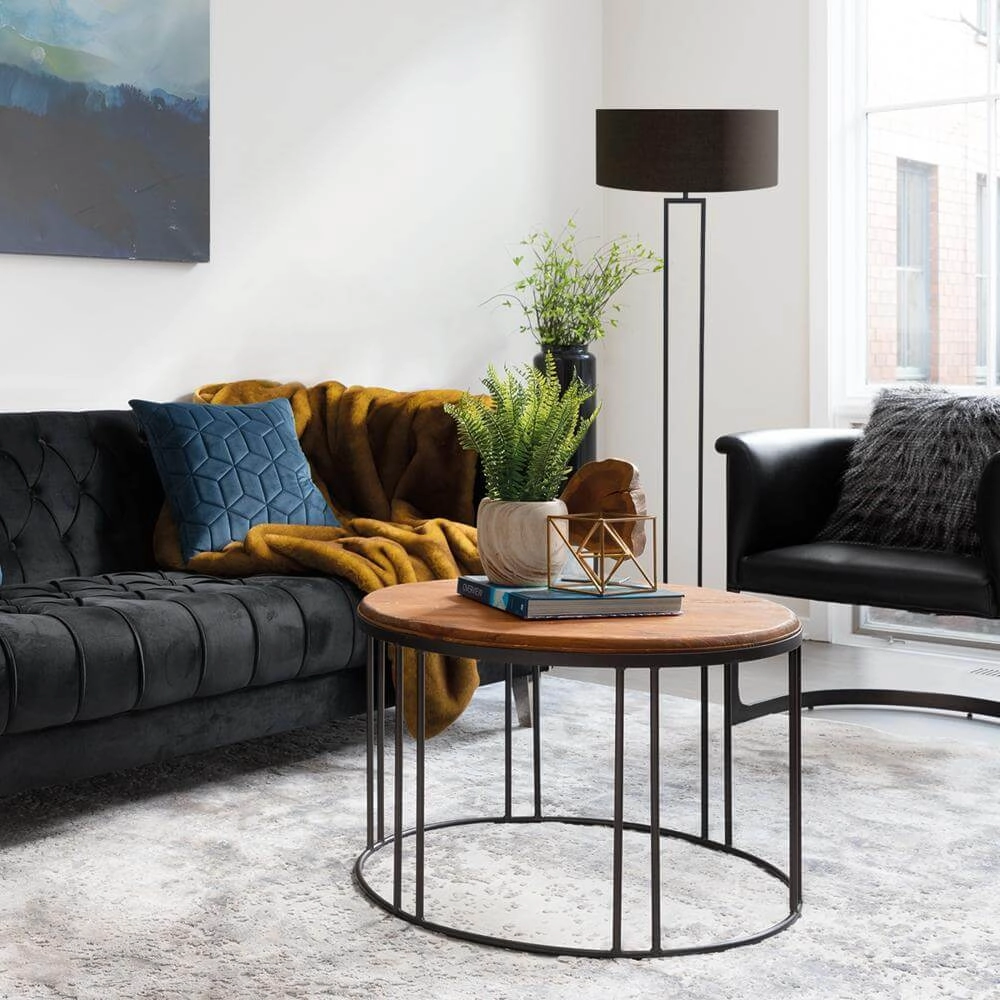 Lampadaire Stang noir Steinhauer 8712746175509