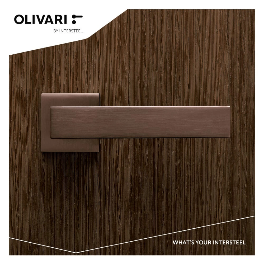 Poignée de porte design Diana bronze mat Olivari 8714186477229