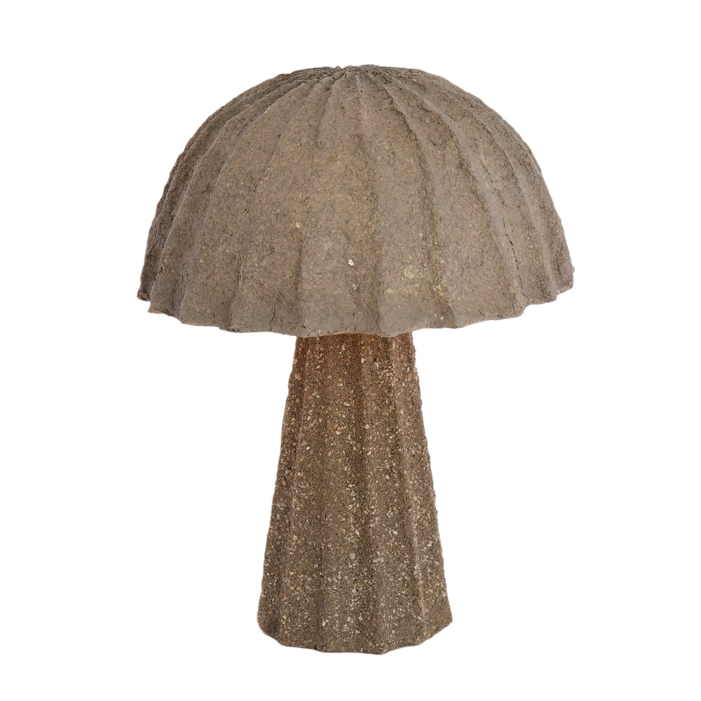 Lampe de table brute Christio Ø 36cm - gris foncé Light & Living 8717807795177