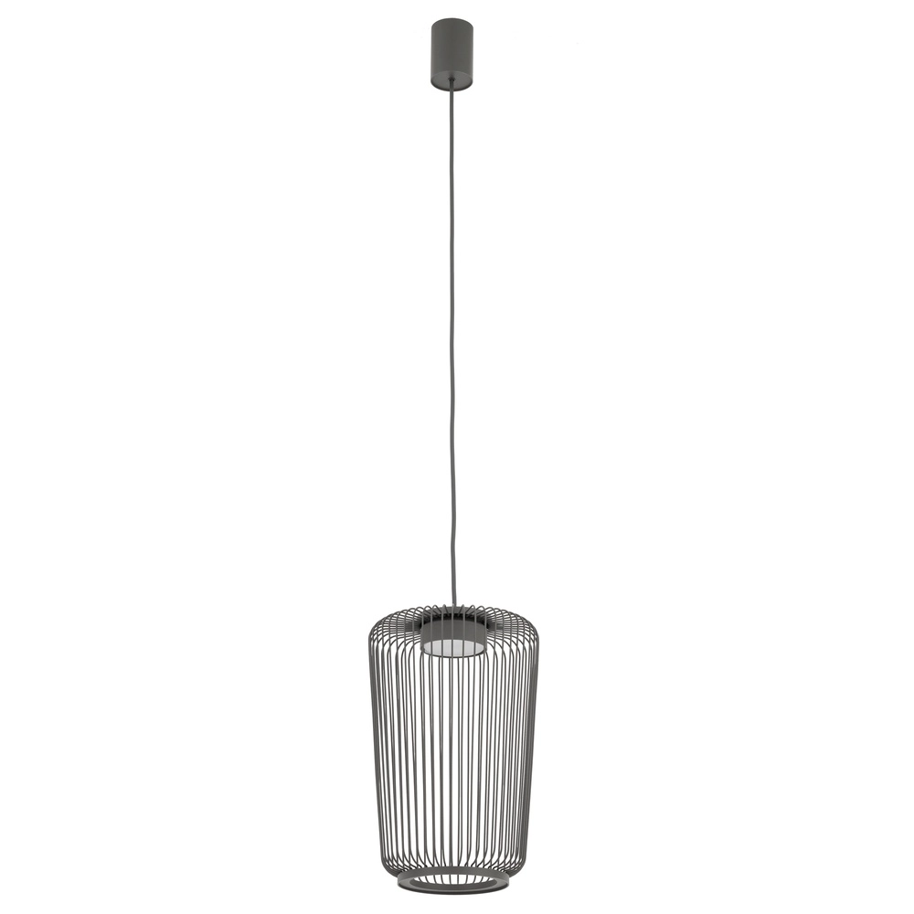 Lampe cage Kenai Gris ombre Ø 20cm Lyora 5903139122245