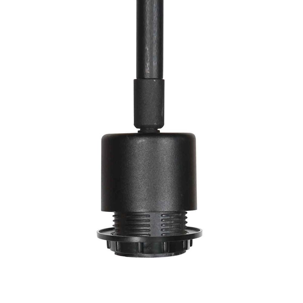 Applique murale Bloeba noir avec capuche en rotin Steinhauer 8712746183016