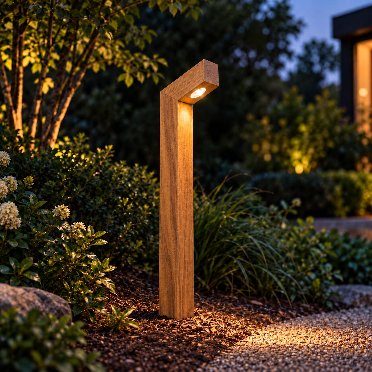 Éclairage de chemin en bois Punto Cumara - 100cm - 2700K