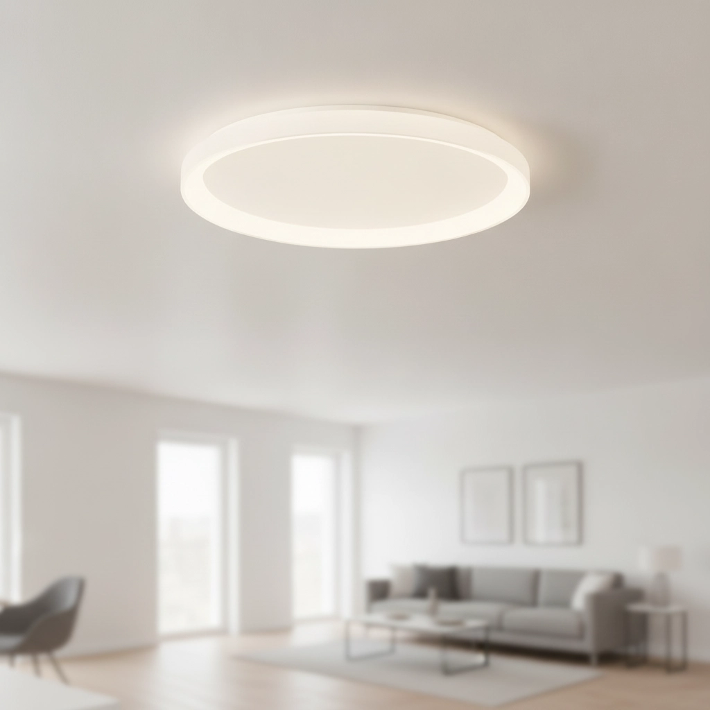 Plafonnier design Pertino Ø 38cm blanc