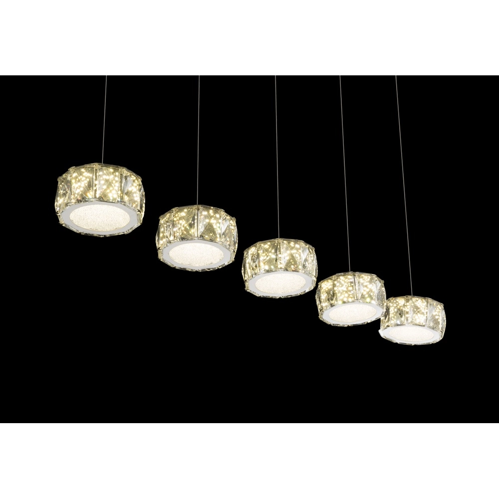 Lampe suspendue à 4 lumières Amur Chrome Globo 9007371342068