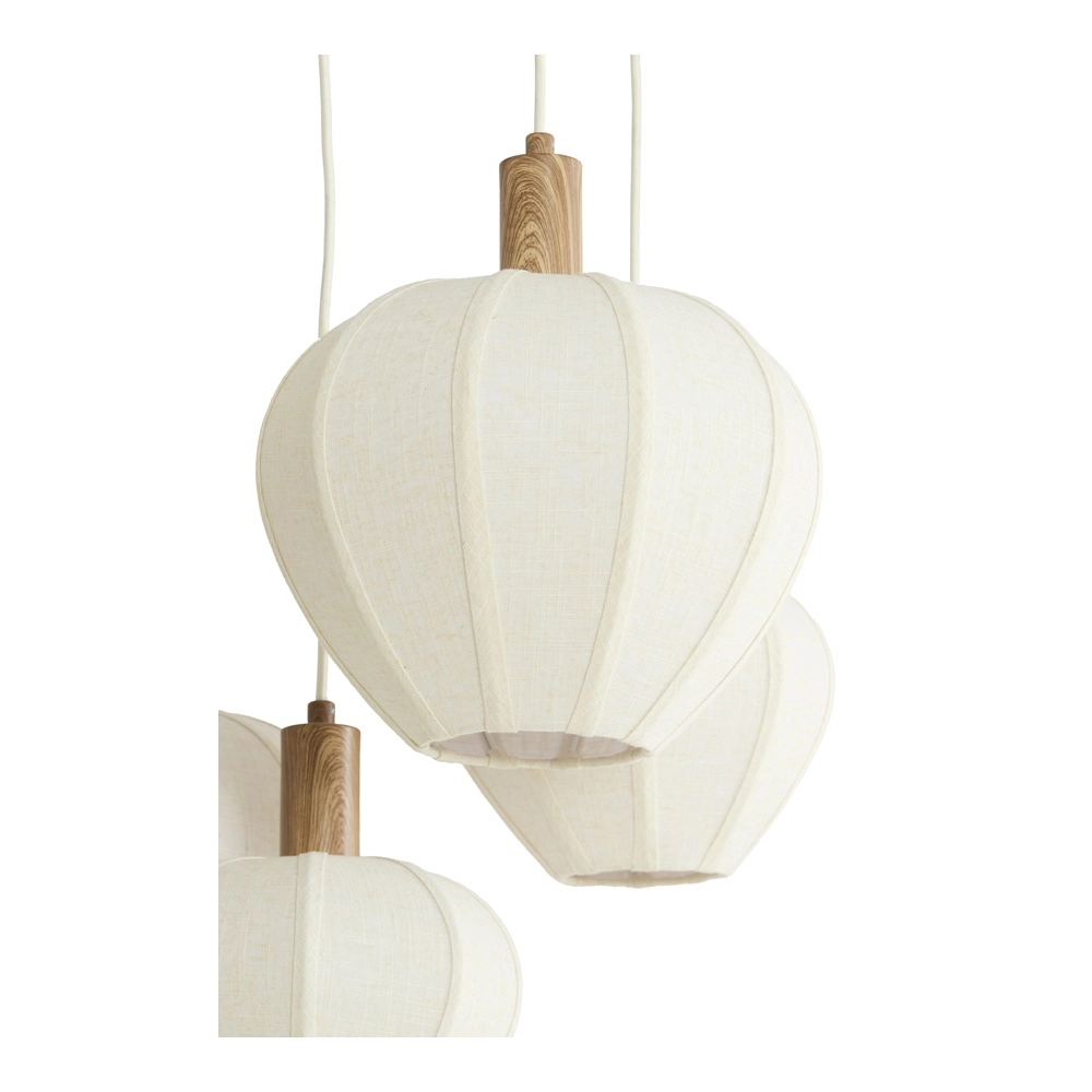 Lampe pendante Japandi Huxi Lumière à 5 lumières Light & Living 8717807843441