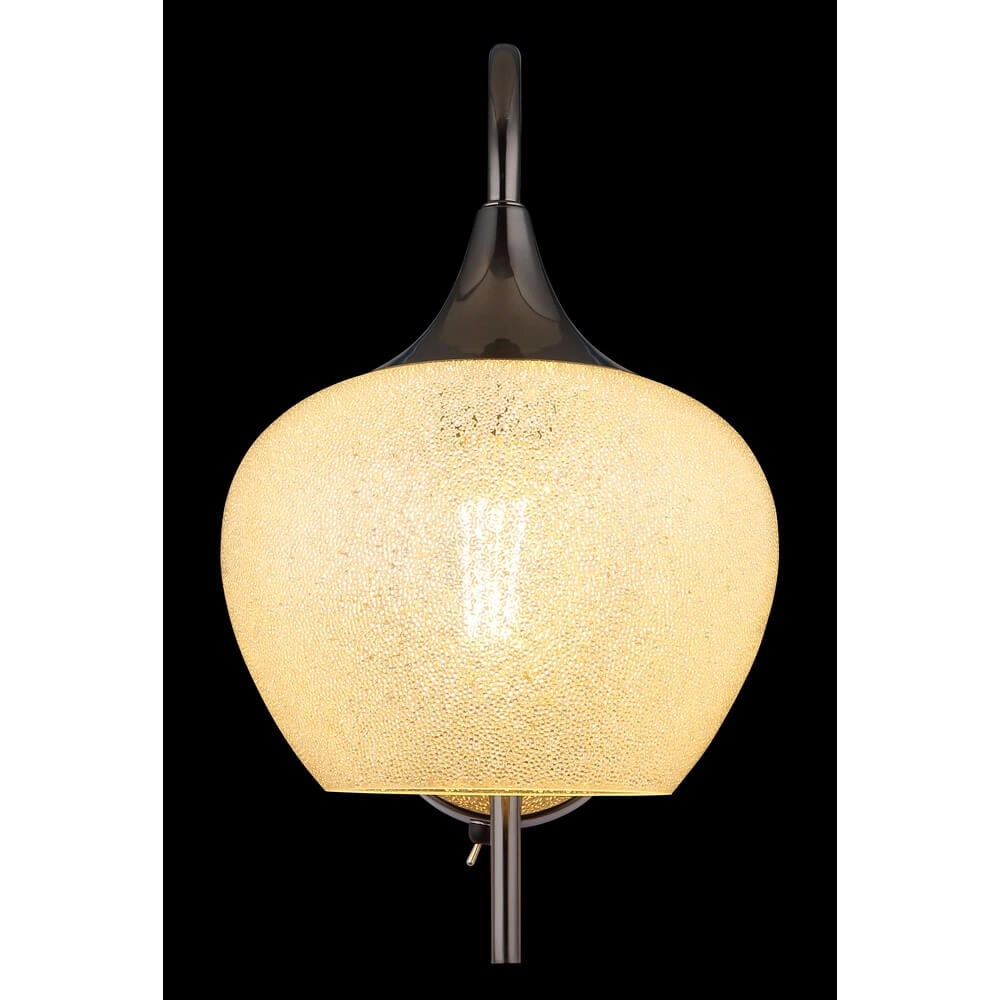 Applique murale anthracite Maxy avec verre blanc simple Globo 9007371447190