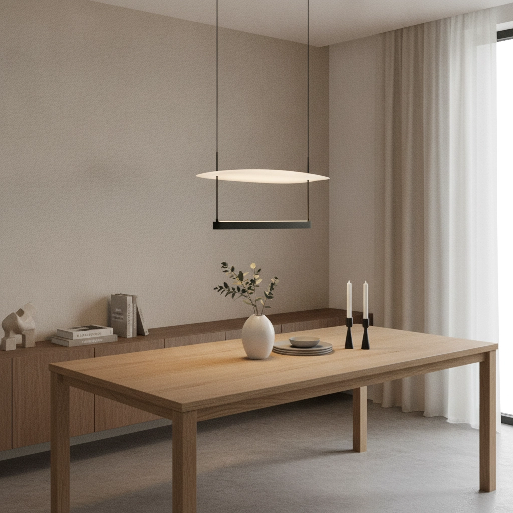Suspension design Diona Ø 60cm noir avec blanc