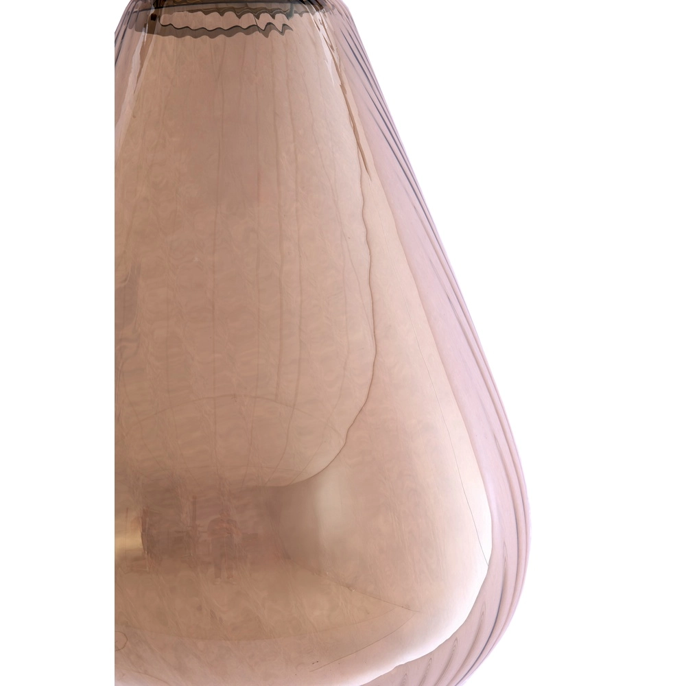 Lampe suspendue en verre Leona Ø 25cm - verre ambré Light & Living 8717807834005