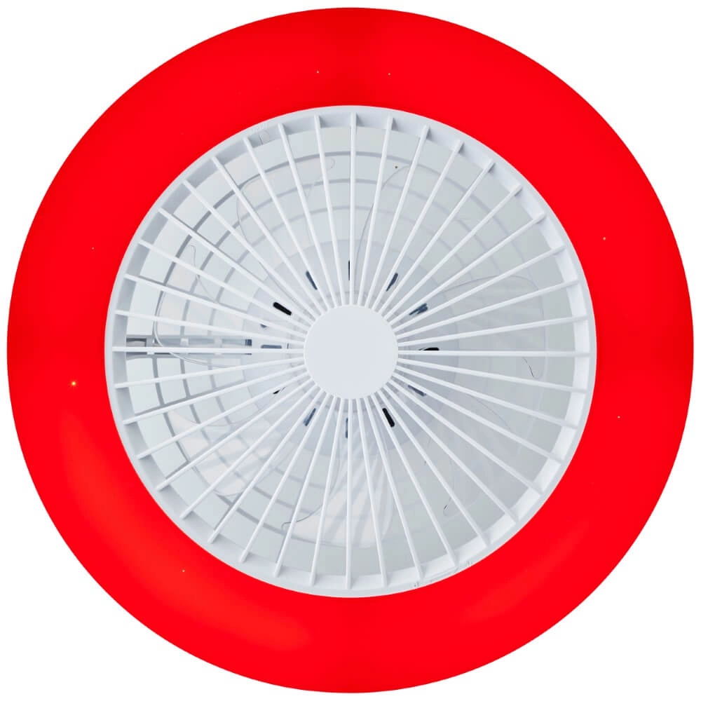 Éventail blanc Salerno avec fonction RVB Brilliant 4004353433238