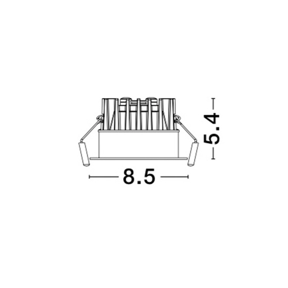 Spot encastrable blanc Blade Ø 8,5 cm Lyora 5212017418586