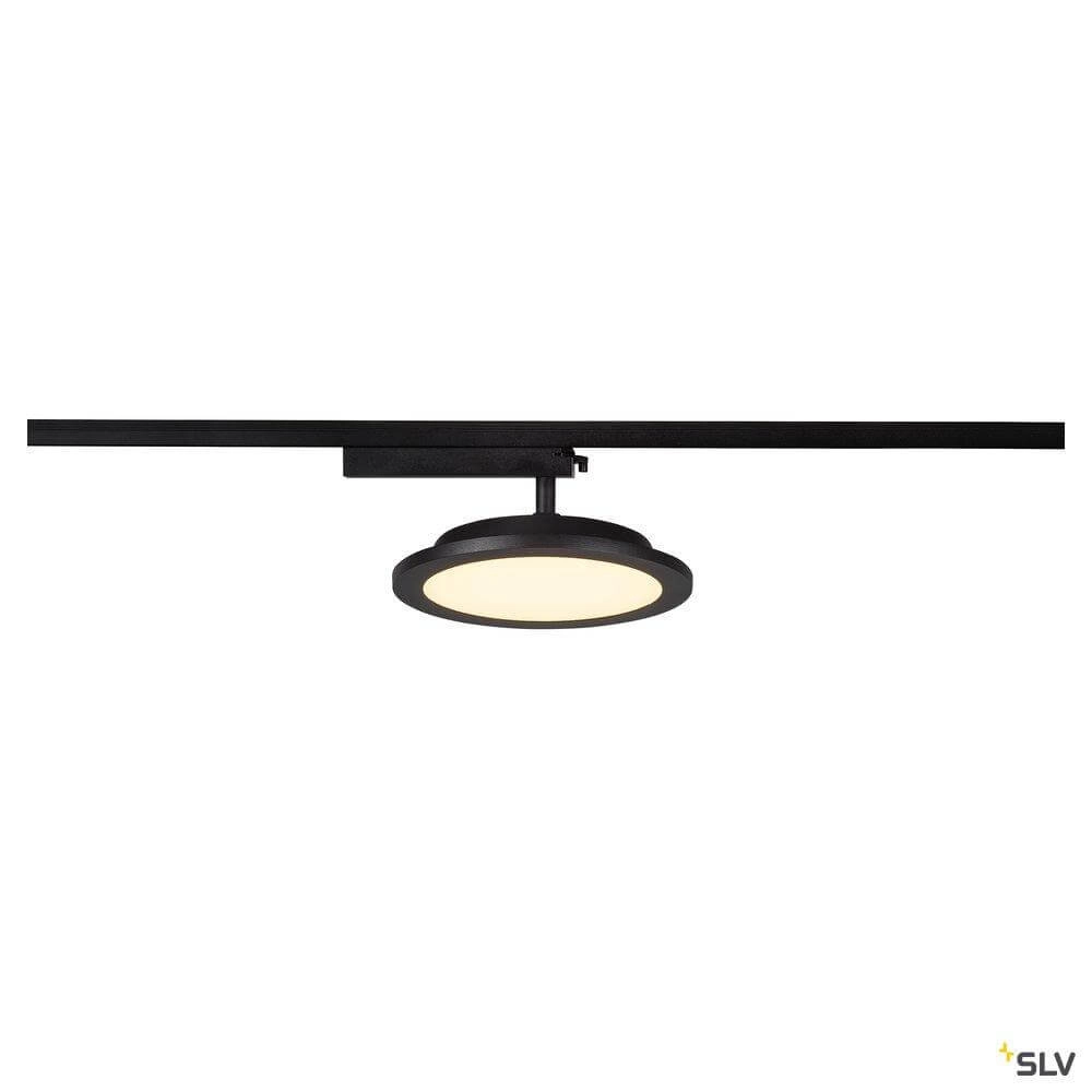 Panneau LED monophasé Panel Track rond noir SLV 4024163250856