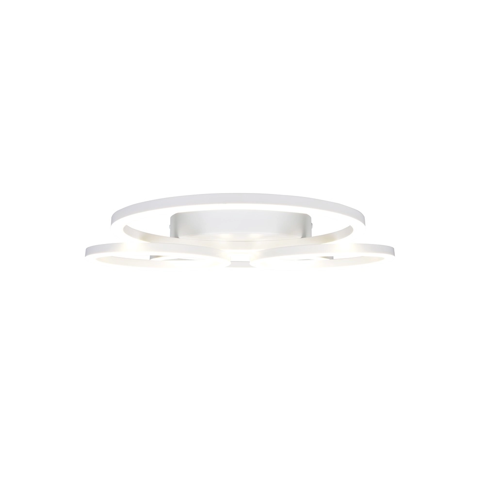 Lampe de plafond moderne Quilo Blanc rond Trio 4017807704259
