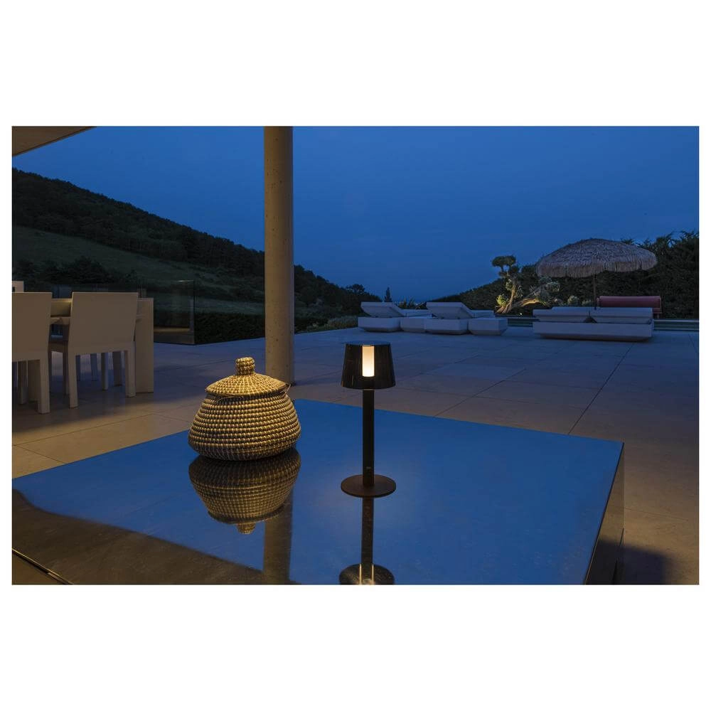 Lampe de table Taha rechargeable noir 2700K SLV 4024163278058